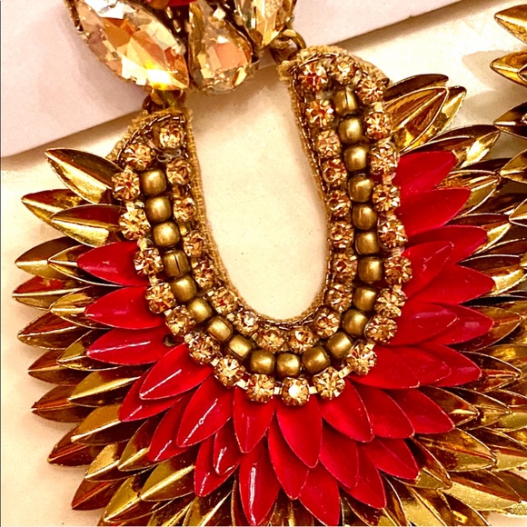 NWT Deepa Gurnani Crystal Lotus Petal Chandeliers - Picture 8 of 15